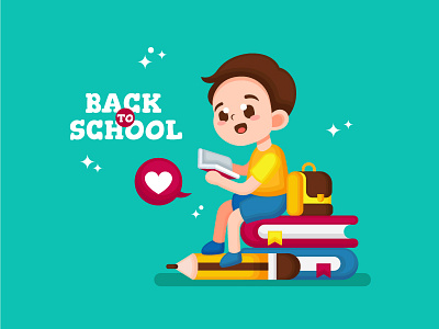 Back To School Background1 back to school banner cartoon character children colorful cute flat illustration poster student
