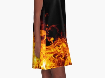 Fire A-Line Dress