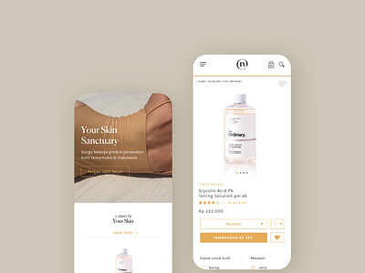 Product Detail Page for Neuffa - Skin Care E-Commerce