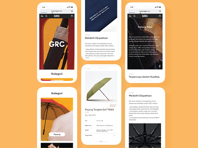 Mobile Web Design - GRC E-Commerce Website