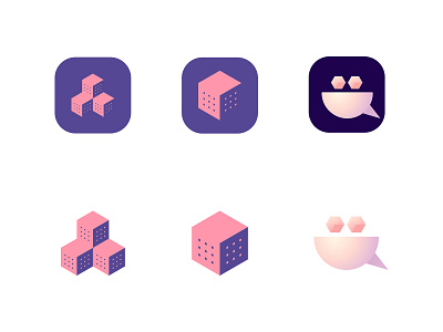 Sugar app icon / logo app icon art building chat color concept cup design house icons illustration logo neighbors sugar ui vector