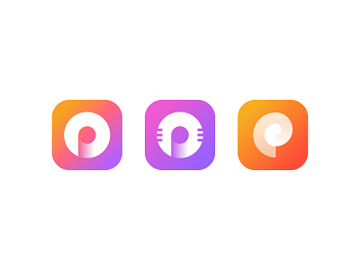 OP logo app icon design icon logo microphone music op vector vibrant