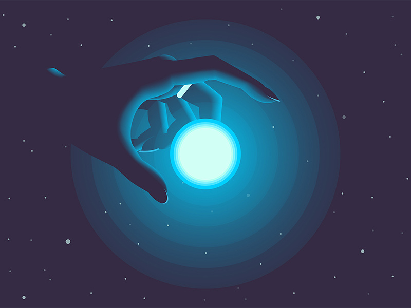 to reach for the stars stars star space light hand color art illustration design