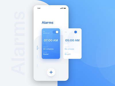 Alarm app alarm app app design clock design flat minimal mobile ui ux