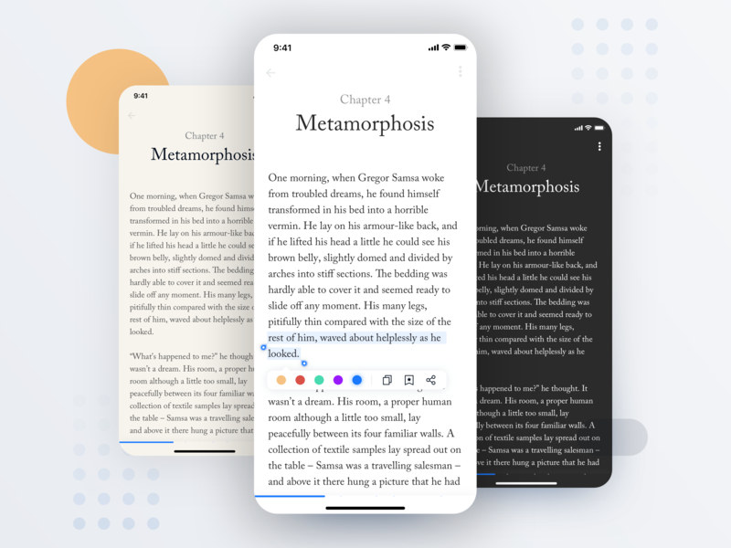 Ebook App Reader View 2 By Cezary Olowski On Dribbble