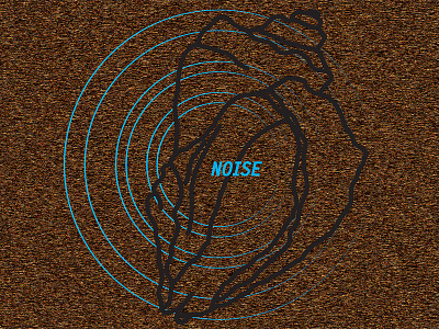 Noise 1 contemporary sound digital art digital graphic music music festival noise poster design shell sound visual identity