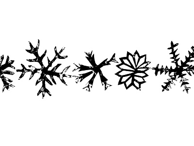 Snowflakes graphic illustrator kids art prints snowflake