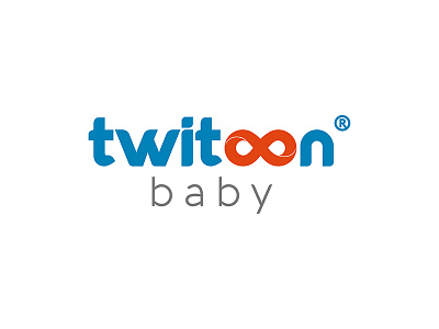Twitoon Baby Logo advertisement baby branding design graphic illustration logo typography vector