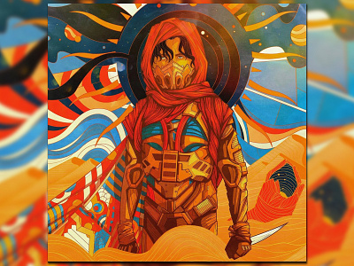 Dune With a Lil Spice art clean design illustration illustrator vector