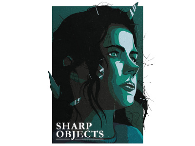 Sharp art design illustration illustrator lettering sharp objects tv series typography vector