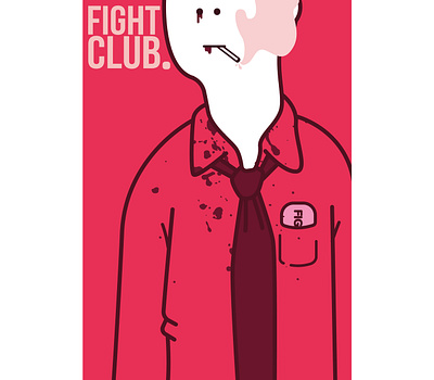 Fight Club art clean design fight club flat illustration illustrator minimal movie vector