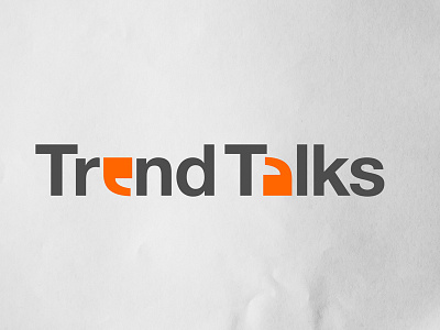 Trend Talks adobe illustrator logo logo design logo type