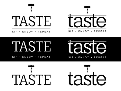 Taste logo logo design type