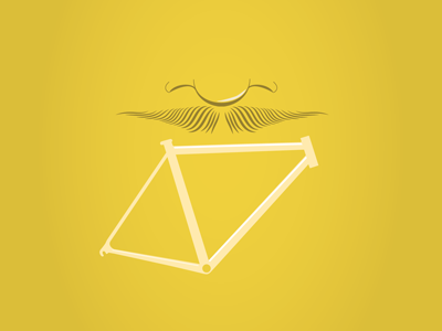 Rr Frame Icon bikes cycling illustration moustache movember razor ride