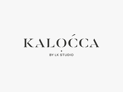 Kaloćca - Fashion design studio logo branding classic fashion logo typography