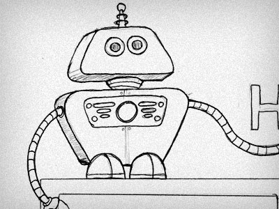 Cute Robot concept robot sketch