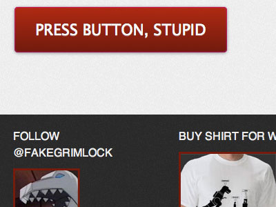 Press Button fakegrimlock giant button