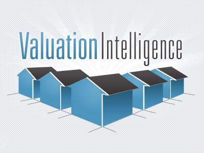 Valuation Intelligence Logo blue logo perspective