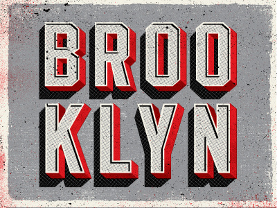 Brooklyn Type brooklyn lettering screenprint type