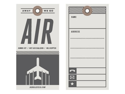 Air - Travel Tag air herblester travel tag