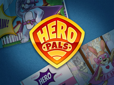 Hero Pals Logo books branding children hero kids logo pals story