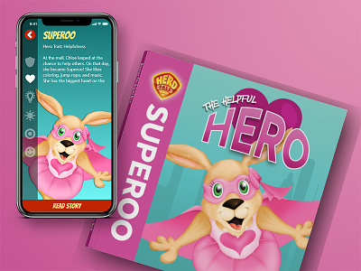 Hero Pals - Superoo Book and App app book children hero kids pals superoo ui ux