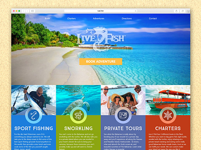 Fishing Charter Site design ui uidesign ux web