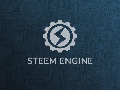 Steem Engine Logo branding design logo steem vector