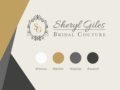 Sheryl Giles Bridal Branding + Website branding bridal gift bag logo print print design website