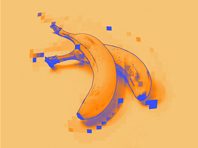 Digital Bananas banana-art graphic art illustration