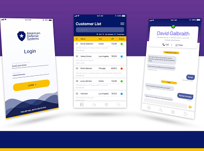 Mobile UI Design android customer defence ios ui ux