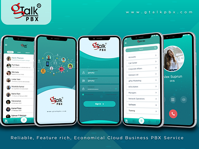 Mobile UI call cloud app design app gtalk home mobile ui office pbx ui design