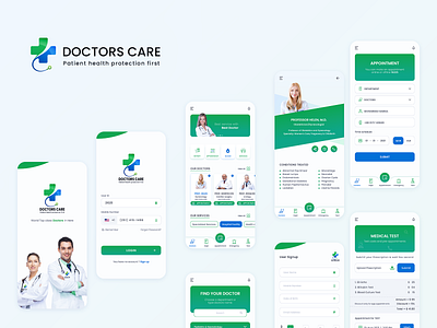 Online Doctors CARE android mobile mobile app product ui ui design uiux user interface ux ux design