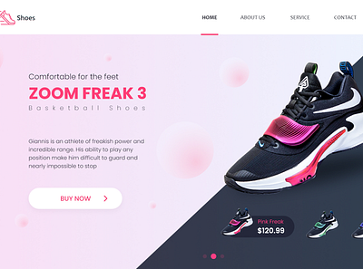 Landing Page (Light & Dark Mode) footware landing page nike shoes sneaker ui uiux user interface web design web site