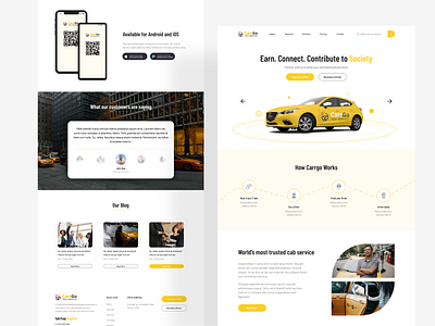 CarrGo - Ridesharing Taxi Theme Redesign app concept design rideshare ridesharing taxi booking taxi booking app taxi driver userinterface
