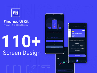 Fincryp Mobile App- A UI Kit for Finance app finance finance app ios ios app screen ui userinterface