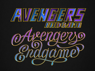 Avengers Endgame : Re-design art brand branding character clean design flat graphic design lettering logo logotype logotypedesign minimal type typography vector