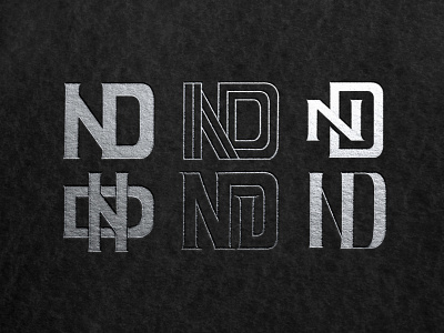 ND Monogram Designs branding design initial initial logo lettering lettermark logo logotype logotype design logotypedesign logotypes minimal monogram type typography