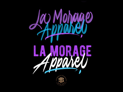 La Morage Apparel brush calligraphy brush lettering calligraphy calligraphy and lettering artist calligraphy artist calligraphy font calligraphy logo font design lettering lettering art lettering artist lettering design lettering logo logo design logotype design logotype designer logotypedesign procreate brushes procreate lettering typography