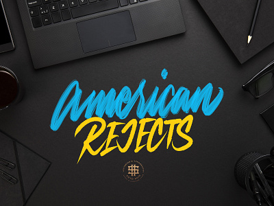 American Rejects branding character clean design flat hand lettering handlettering identity lettering lettering art lettering design logo logotype logotype design logotypedesign minimal procreate lettering type typography vector