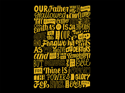 The Lord's Prayer calligraphy calligraphy and lettering artist calligraphy artist design lettering lettering art lettering design lettering logo logo logotype logotype design logotypedesign logotypes minimal type type design typedesign typography typography art typography design