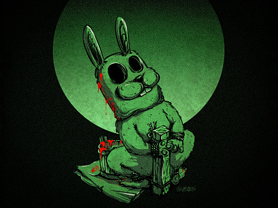 A horrible rabbit