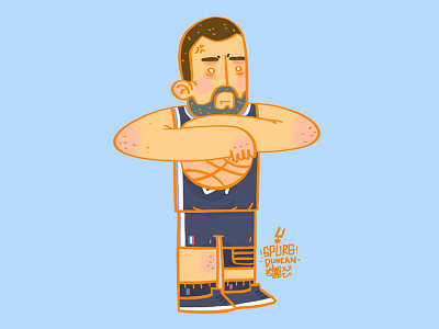 Tim Duncan illustration