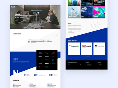 Hint - Landing Page for Communications Agency