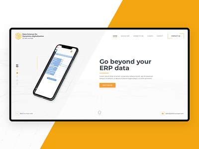 Data Courage - Landing Page Design for Event analytics blockchain dashboard ecommerce event experience free interaction interface it landing page product research service ui ux web app website