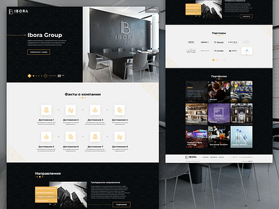 Ibora Group - Corporate Website analytics architecture dashboard ecommerce experience free interaction interface interior landing page product research service studio ui ux web app website