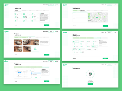Awocaro - Adding a car steps airbnb analytics cars dashboard ecommerce experience free interaction interface landing page product research service turo ui ux web app website