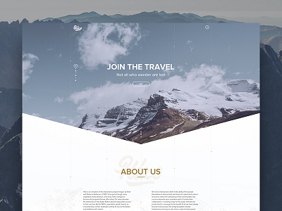 Hike - Travel Website design free hike homepage minimal online site travel ui ux web website