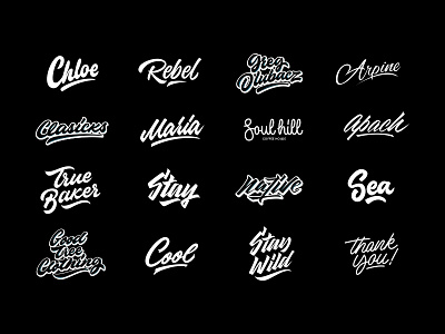 Lettering Collection by Kirill Yevdokimov on Dribbble