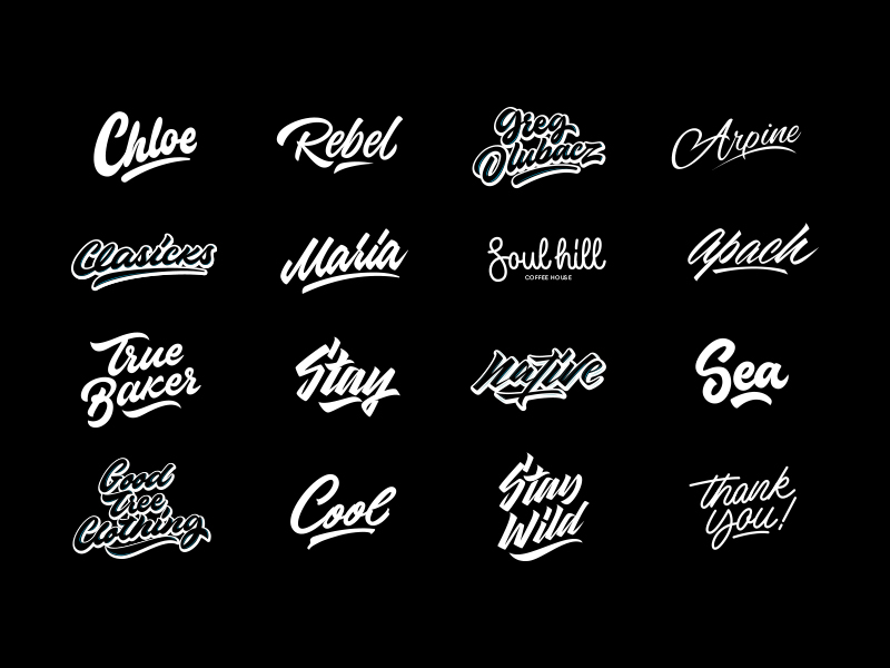 Lettering Collection by Kirill Yevdokimov on Dribbble